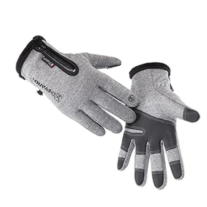 Motorcycle Gloves Outdoor Winter Thermal Fleece Lined Water Resistant Touch Screen Motorbike Riding Waterproof